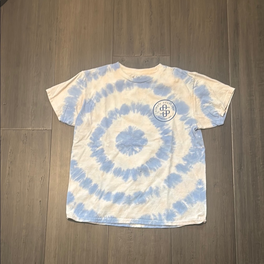 Simply Southern Blue and White Dog Graphic Tee
